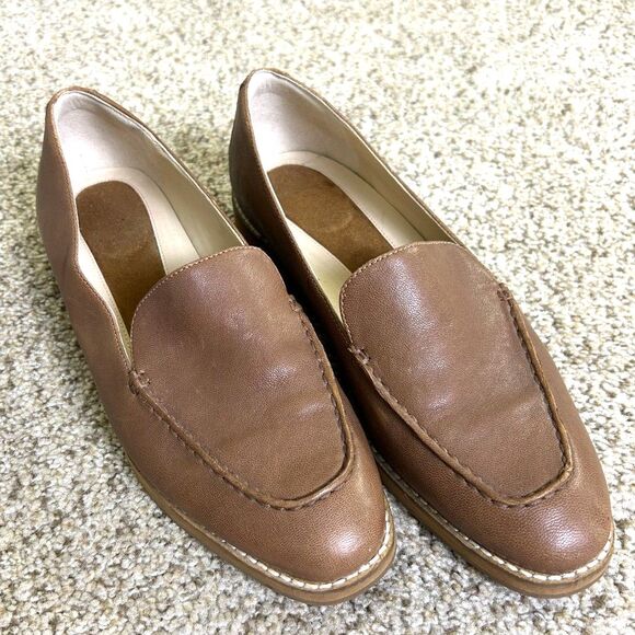 Cole‎ Haan Shoes The Go-To Loafer Women's 7.5B Brown Leather Career classic - Picture 1 of 8